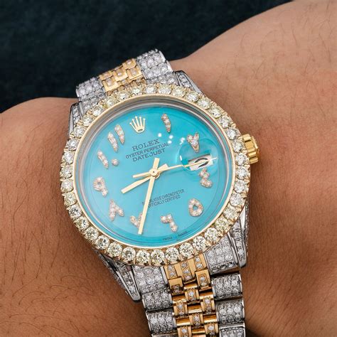 rolex 8 diamonds|Rolex 36mm Datejust with diamonds.